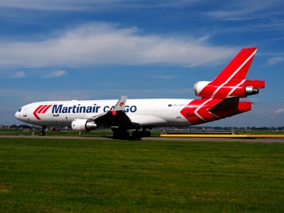 PH-MCU Martinair Cargo McDonnell Douglas MD-11F taxiing at Schiphol (AMS - EHAM), The Netherlands, 18may2014, pic-8 photo