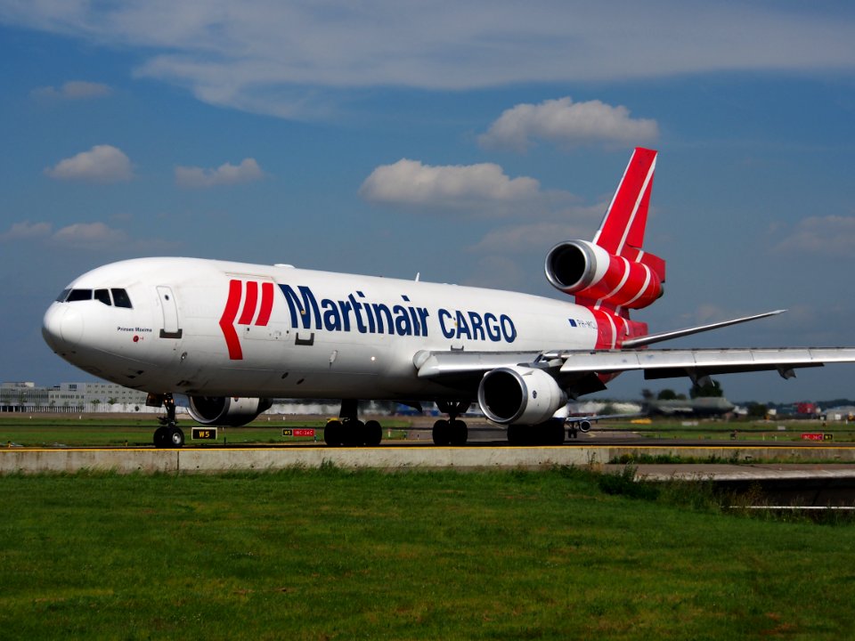 PH-MCU Martinair Cargo McDonnell Douglas MD-11F taxiing at Schiphol (AMS - EHAM), The Netherlands, 18may2014, pic-4 photo