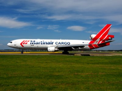 PH-MCU Martinair Cargo McDonnell Douglas MD-11F taxiing at Schiphol (AMS - EHAM), The Netherlands, 18may2014, pic-7 photo