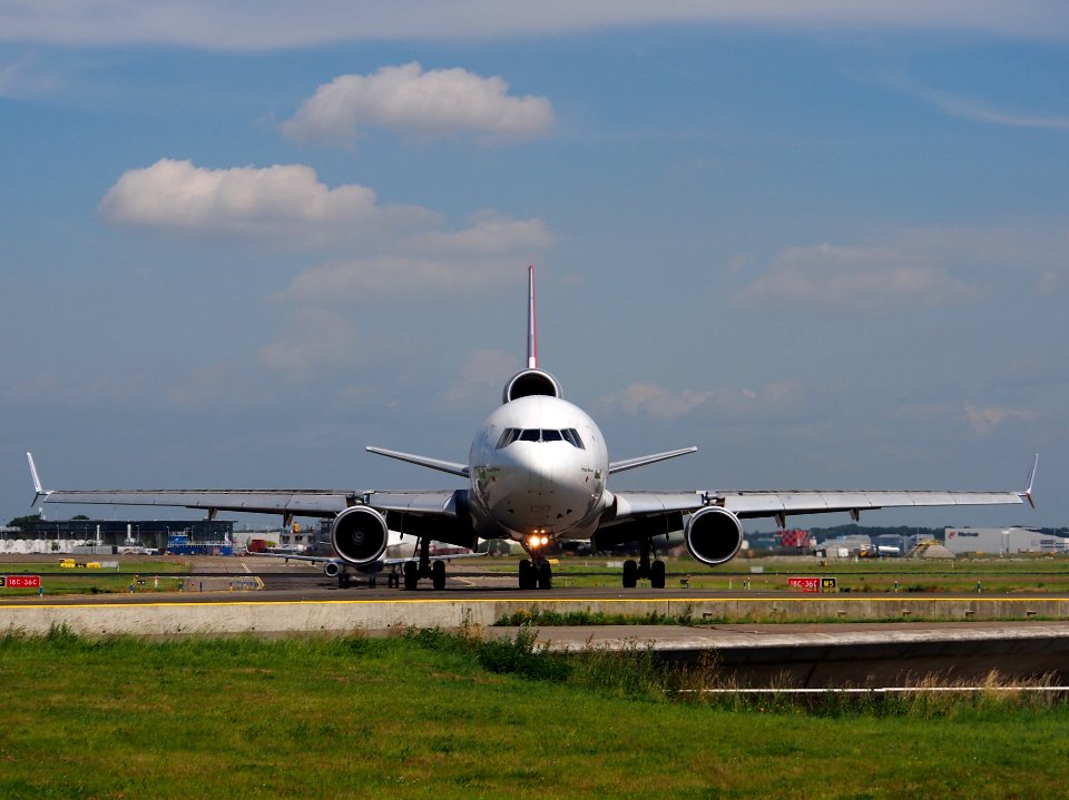 PH-MCU Martinair Cargo McDonnell Douglas MD-11F taxiing at Schiphol (AMS - EHAM), The Netherlands, 18may2014, pic-1