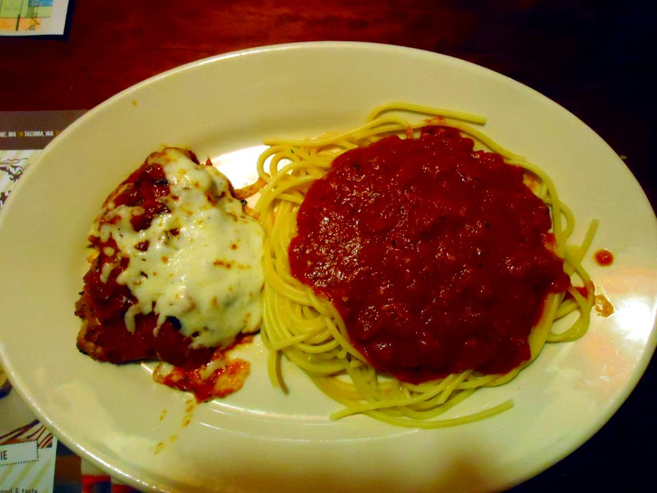 Phoenix chicken spaghetti dish Old Spaghetti Factory restaurant