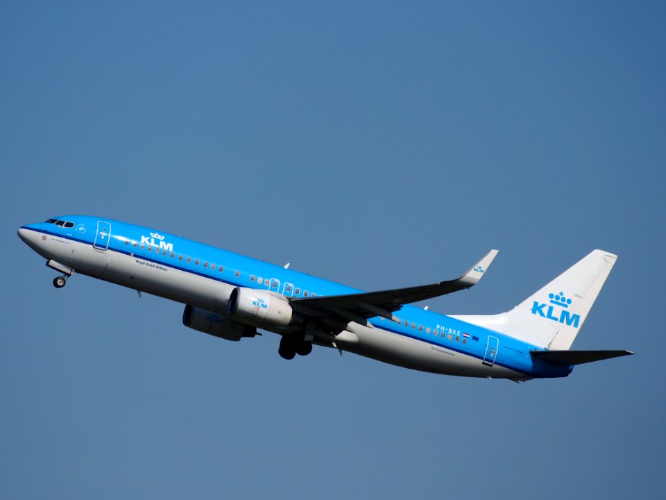 PH-BXE KLM Boeing 737-800 takeoff from Schiphol (AMS - EHAM), The Netherlands, 17may2014, pic-1