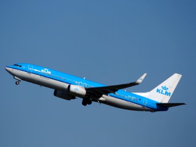 PH-BXE KLM Boeing 737-800 takeoff from Schiphol (AMS - EHAM), The Netherlands, 17may2014, pic-1