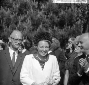 Prinses Beatrix opende tentoonstelling Univisie 1965 t Leiden, Prinses Beatrix, Bestanddeelnr 917-9055