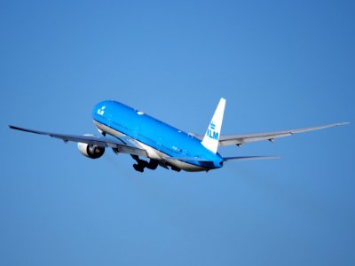 PH-BVF KLM Boeing 777 takeoff from Schiphol (AMS - EHAM), The Netherlands, 18may2014, pic-4 photo