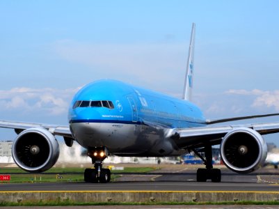 PH-BVA Boeing 777-306(ER) KLM Royal Dutch Airlines taxiing at Schiphol (AMS - EHAM), The Netherlands, 18may2014, pic-3