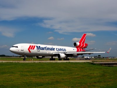 PH-MCU Martinair Cargo McDonnell Douglas MD-11F taxiing at Schiphol (AMS - EHAM), The Netherlands, 18may2014, pic-5