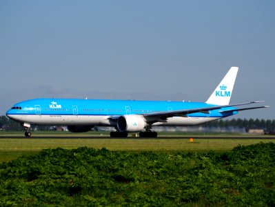 PH-BVG KLM Boeing 777 takeoff from Schiphol (AMS - EHAM), The Netherlands, 17may2014