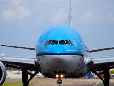 PH-BVA Boeing 777-306(ER) KLM Royal Dutch Airlines taxiing at Schiphol (AMS - EHAM), The Netherlands, 18may2014, pic-1