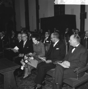 Prinses Beatrix in Ridderzaal te Den Haag , opening van het Internationaal Stude, Bestanddeelnr 915-9156