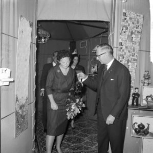 Prinses Beatrix opende tentoonstelling in Koopmansbeurs, Bestanddeelnr 914-4123
