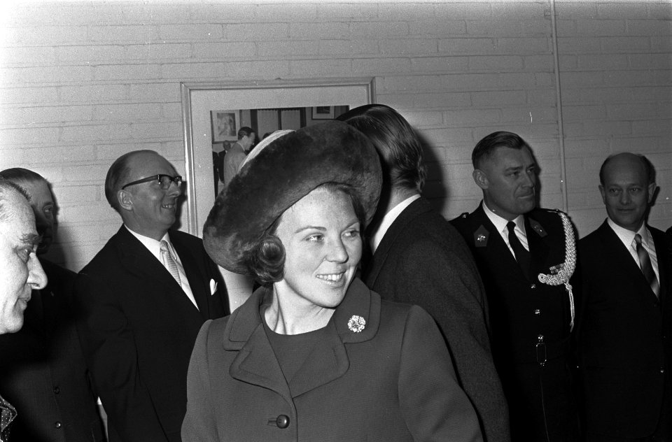 Prinses Beatrix in Zuidlaren, bij Internationaal Concour Hippique, prinses Beatr, Bestanddeelnr 920-9302
