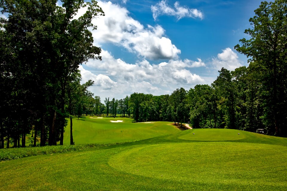 Golfing sand trap sports