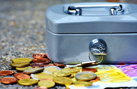 Cash box finance money box photo