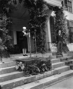 Prinses Juliana bij 1e landdag Rode Kruis (redevoering), Bestanddeelnr 901-8874