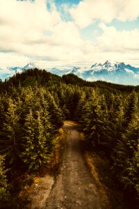 Clouds mountains landscape photo