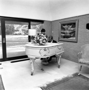 Prinses Margriet en mr Pieter van Vollenhoven in nieuw huis in Apeldoorn Piete, Bestanddeelnr 928-2254