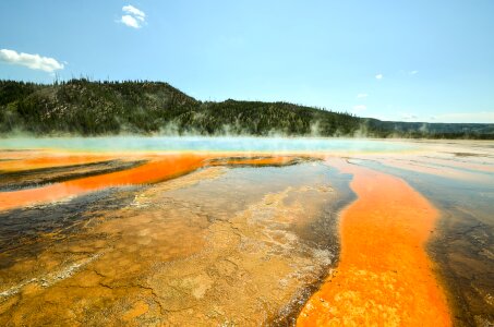 National park wyoming grand prismatic spring photo
