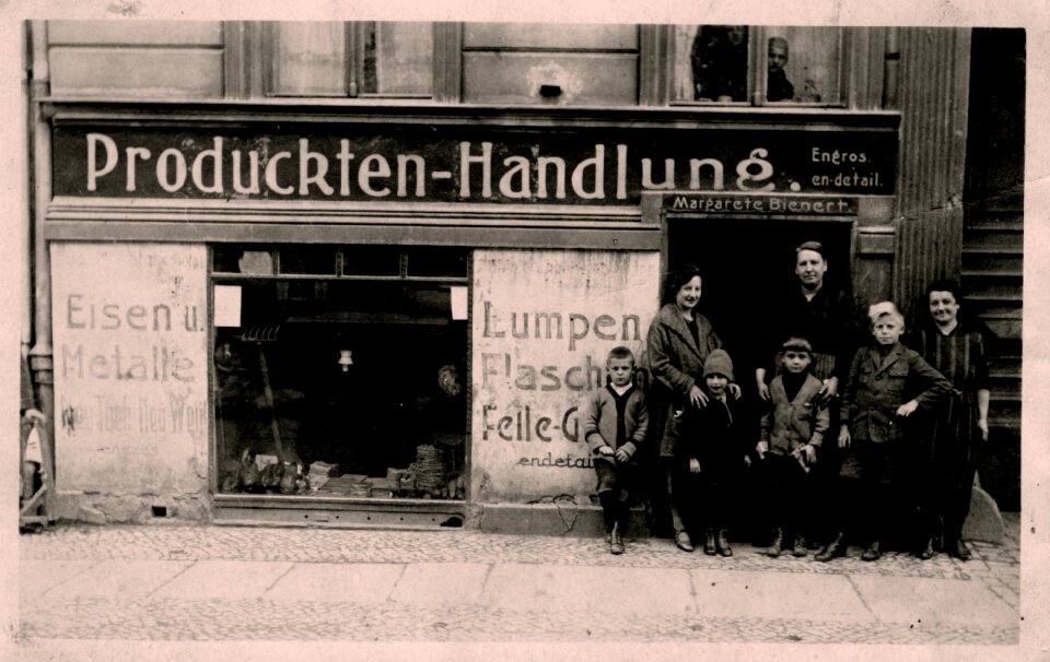 Old facade old picture