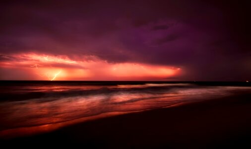 Dusk panorama sky photo