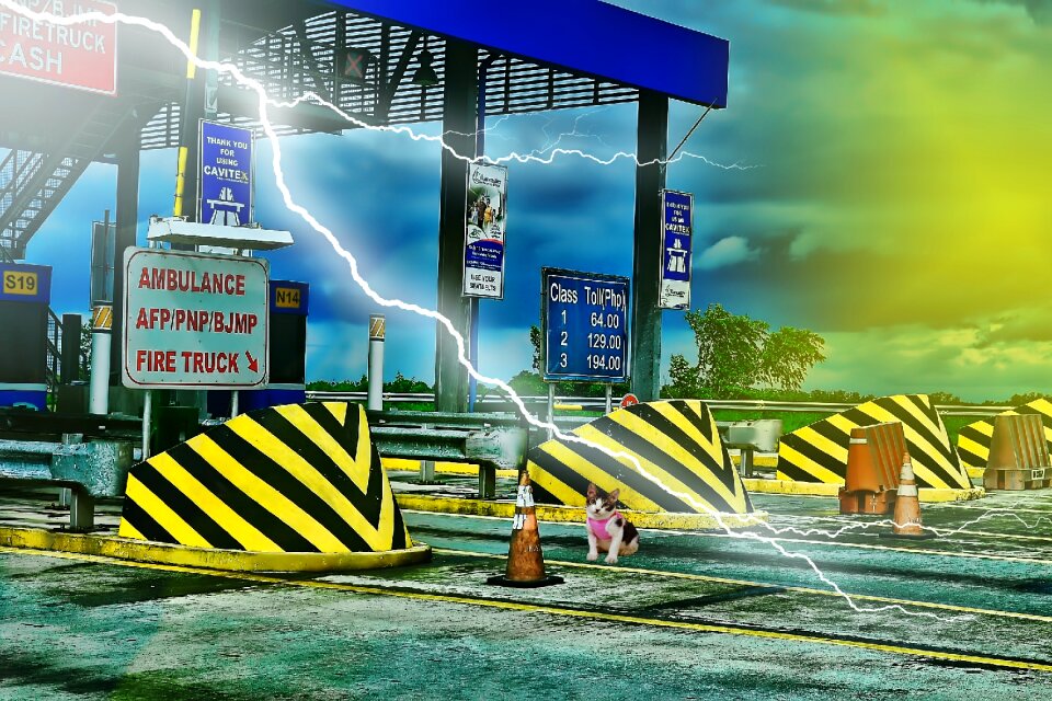 Expressway lightning road