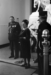 Prinses Margriet bezocht Koninklijk Militair Invaliden Huis op Bronsbeek ter gel, Bestanddeelnr 914-8339