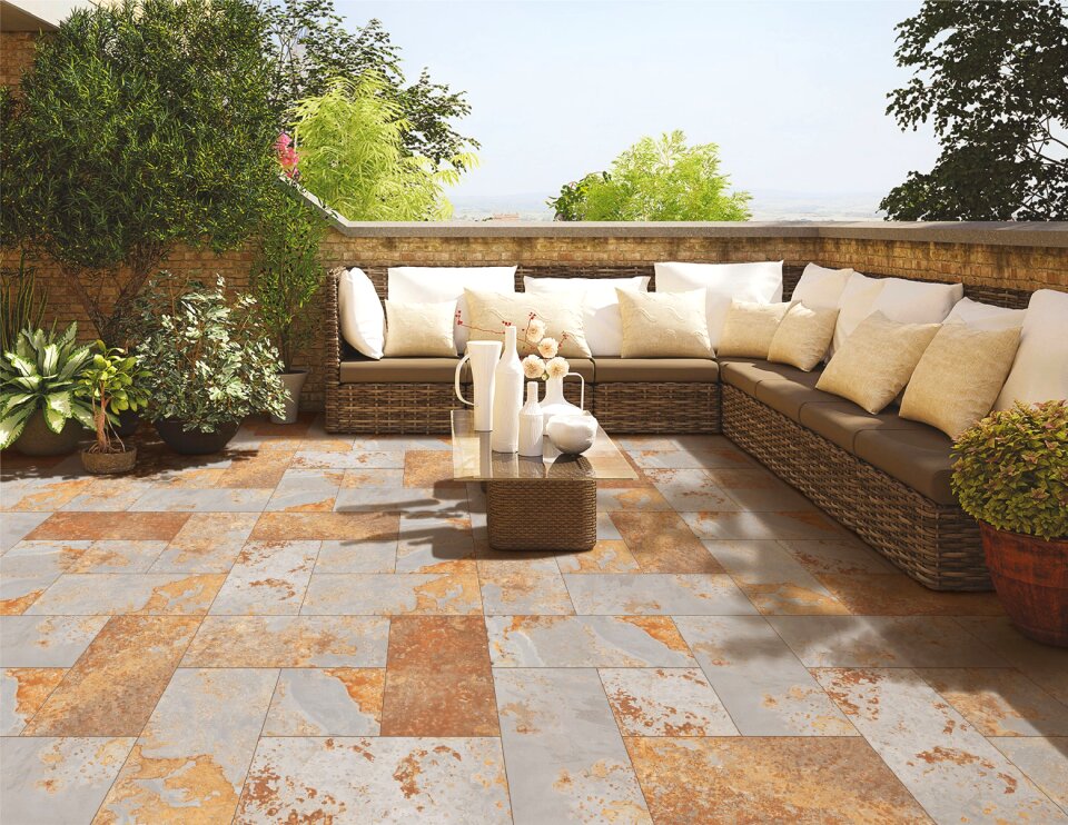 Tiles ceramics outdoors