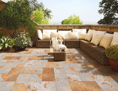 Tiles ceramics outdoors