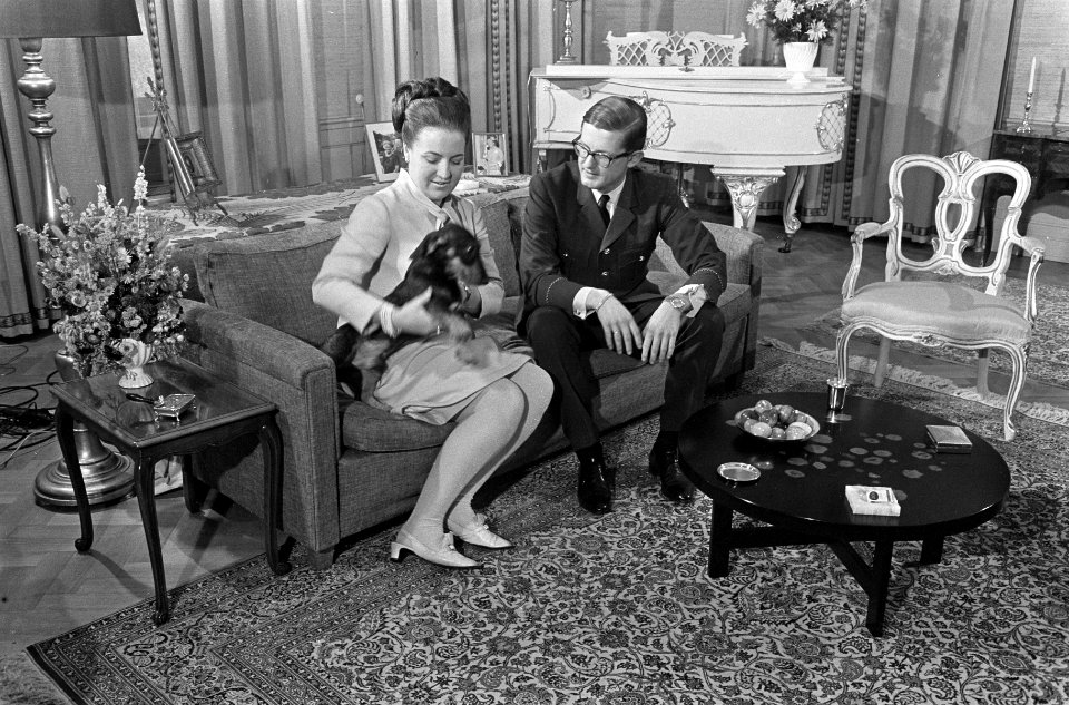 Prinses Margriet en Piet van Vollenhoven op het Loo te Apeldoorn, Bestanddeelnr 920-8619