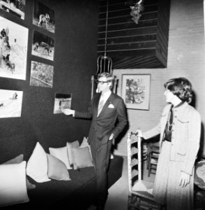 Prinses Margriet en mr Pieter van Vollenhoven in nieuw huis in Apeldoorn inter, Bestanddeelnr 928-2269