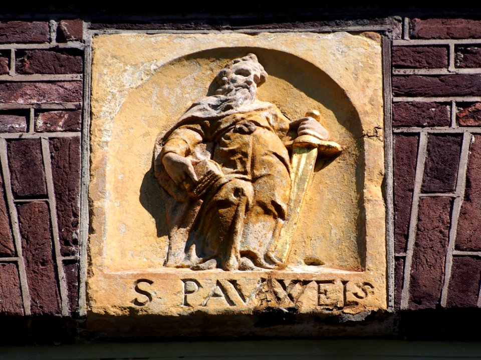 Prinsengracht No 5, Sint Paulus, S PAVWELS gevelsteen 