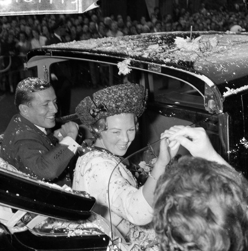 Prinses Beatrix en Claus brachten bezoek aan Utrecht, prinses Beatrix en Claus o, Bestanddeelnr 918-1779