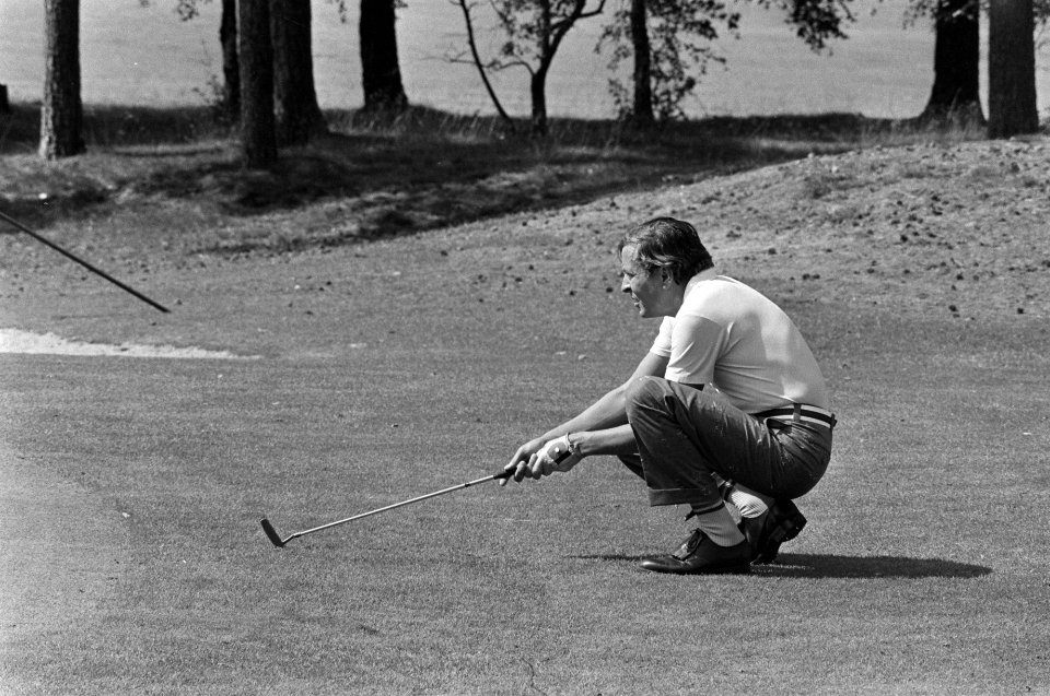 Prins Claus tijdens American Express Pro Am Golftoernooi in Hilversum, Bestanddeelnr 927-3753