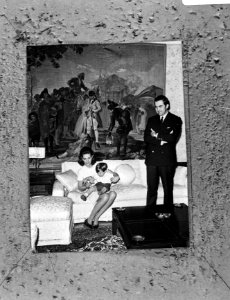 Prins Juan Carlos (links) met zoon Koningin Anne Marie met Prins Paul en Koning , Bestanddeelnr 921-9797