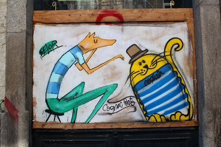 Graffiti painting texture