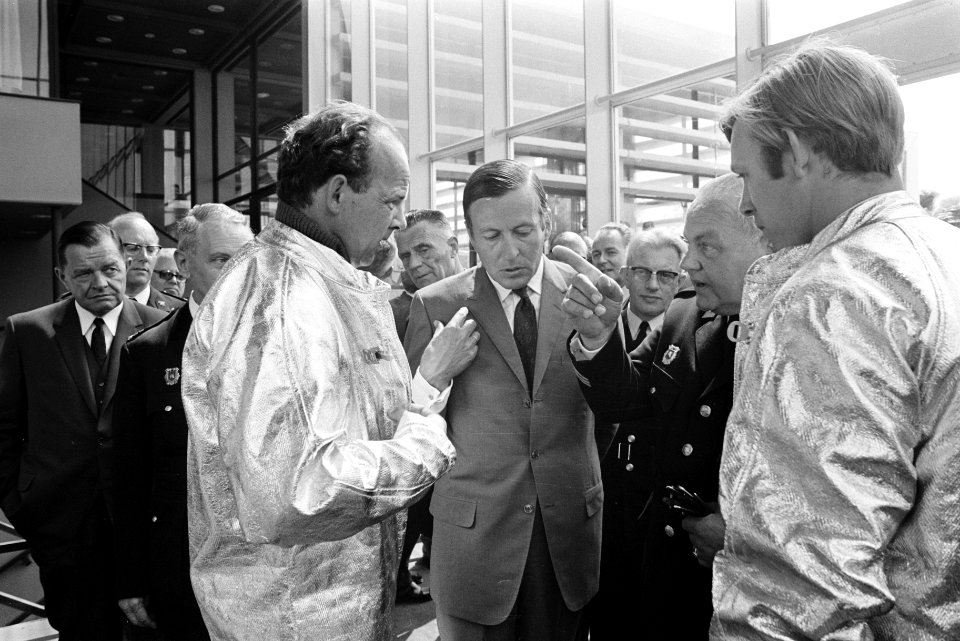 Prins Claus opent Internationale Brandweertentoonstelling 1970 in RAI, Amsterdam, Bestanddeelnr 923-5793