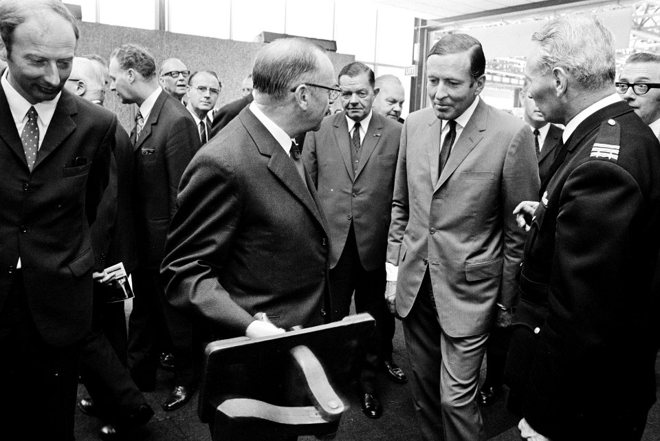 Prins Claus opent Internationale Brandweertentoonstelling 1970 in RAI, Amsterdam, Bestanddeelnr 923-5791
