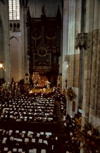 Prins Constantijn en Prins Bernhard worden gedoopt in Domkerk, Utrecht overzich, Bestanddeelnr 254-8616