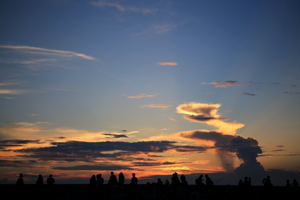 Sunset okinawa at dusk