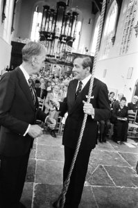 Prins Claus opent gerestaureerde Oosterkerk in Hoorn Prins Claus (r) tijdens lu, Bestanddeelnr 932-1474