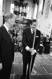 Prins Claus opent gerestaureerde Oosterkerk in Hoorn Prins Claus (r) tijdens lu, Bestanddeelnr 932-1475