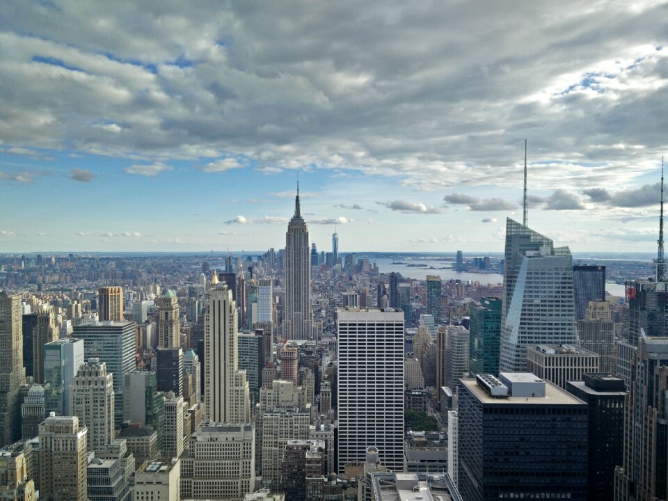 Top of the rock skyline view