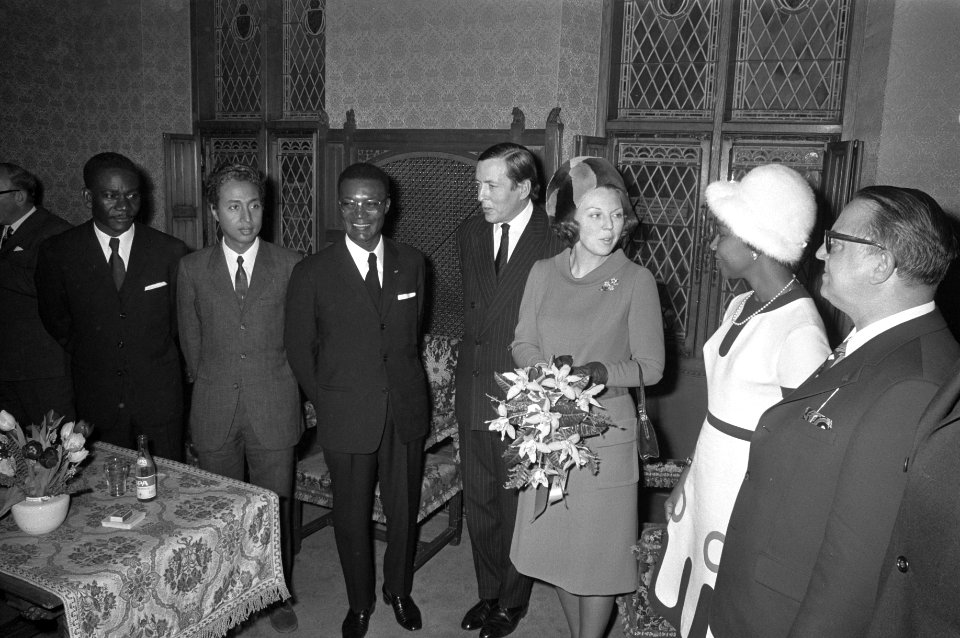 Prinses Beatrix en Prins Claus wonen opening parlementaire conferentie van assoc, Bestanddeelnr 925-3046
