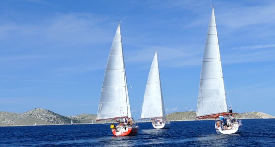 Holidays water sailboats