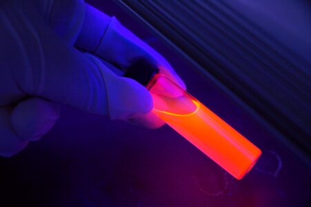 Luminescence tube science photo