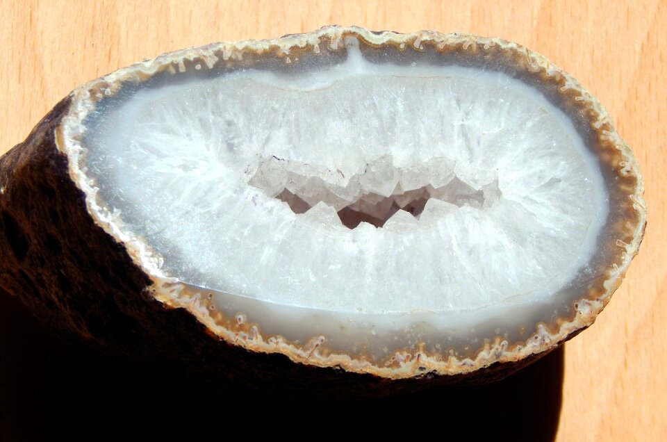 Nature crystal geology