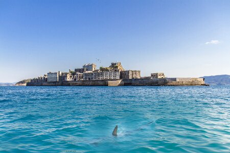 Abandoned sea blue photo