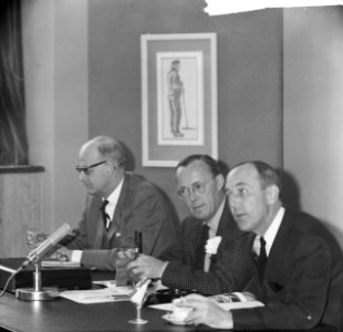 Prins Bernhard persconferentie bijgewoond, 25-jarig bestaan Prins Bernhardfonds , Bestanddeelnr 917-7950