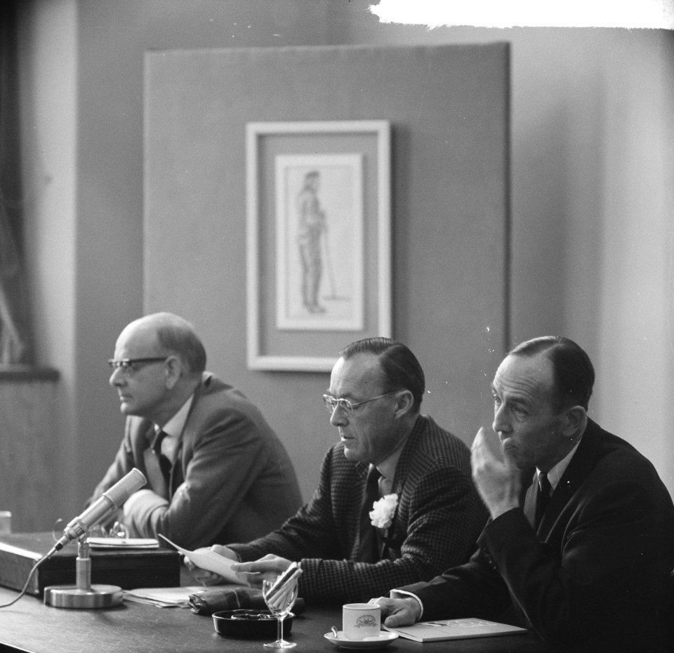 Prins Bernhard persconferentie bijgewoond, 25-jarig bestaan Prins Bernhardfonds , Bestanddeelnr 917-7948