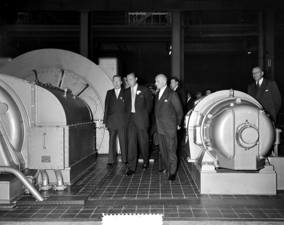 Prins Bernhard opent Maas Centrale, Bestanddeelnr 907-3138